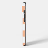 ピーチファズ市松模様にジンガムパターン Case-Mate iPhoneケース (裏面 / 左)