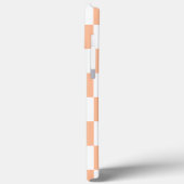 ピーチファズ市松模様にジンガムパターン Case-Mate iPhoneケース (裏面 / 左)