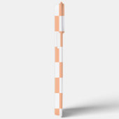 ピーチファズ市松模様にジンガムパターン Case-Mate iPhoneケース (裏面 / 右)