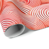 ピーチファズ抽象芸術ボタニカルフルーティパターン19 ラッピングペーパー (ロールコーナー)