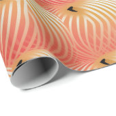 ピーチファズ抽象芸術ボタニカルフルーティパターン2 ラッピングペーパー (ロールコーナー)