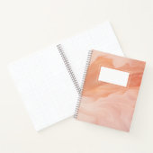 ピーチファズ抽象芸術大理石 ノートブック (内部)