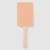 ピーチファズ無地のカラー ハンドファン (裏面)