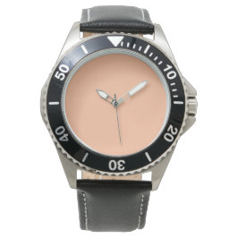 ピーチファズ無地のカラー 腕時計
