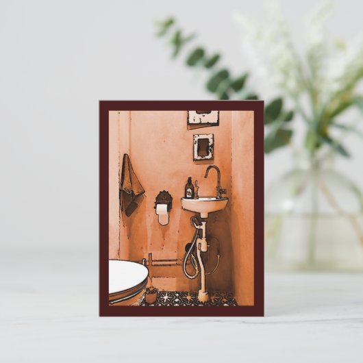 ピーチファンキーバスルーム ポストカード (スタンド正面)