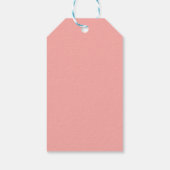 ピーチフェアリータレグリッターバラ葉ブライダルシャワー ギフトタグ (裏面)