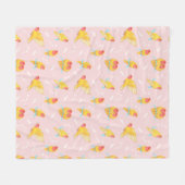 ピーチフェイズルティーノロベバード フリースブランケット (正面(横))