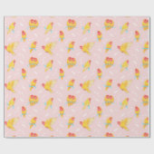 ピーチフェイズルティーノロベバード ラッピングペーパー (フラット)