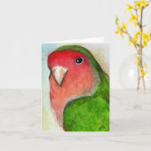 ピーチフェース・ラ絵画ブバードのノートカード カード (黄色い花)