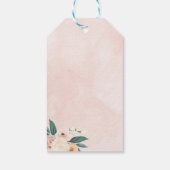 ピーチフクロウ誕生日メッセージカード ギフトタグ (裏面)