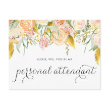 ピーチフラワーゴールドフォイルマイパーソナル付き添い人