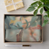 ピーチフラワーズバードデコップページ 薄葉紙 (ギフト)