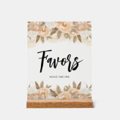 ピーチフラワーズブライダルシャワー アクリルサイン (正面)