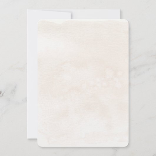 ピーチフラワーベージュスペインの結婚式招待状 招待状 (裏面)