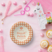 ピーチフルーツピンクオレンジの誕生日パーティーとして甘い ペーパーボウル (パーティー)