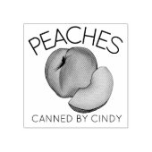 ピーチフルーツホームキャニングピーチ缶詰バイ ラバースタンプ (インプリント)