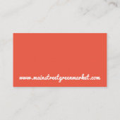 ピーチフルーツホームキャニングピーチ缶詰バイ 名刺 (裏面)