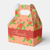 ピーチフローズン結婚式の引き出物 フェイバーボックス (正面サイド)