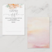 ピーチフローラおむつラッフルチケット エンクロージャーカード (正面/裏面)