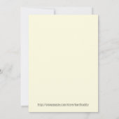 ピーチフローラに入結婚る 招待状 (裏面)