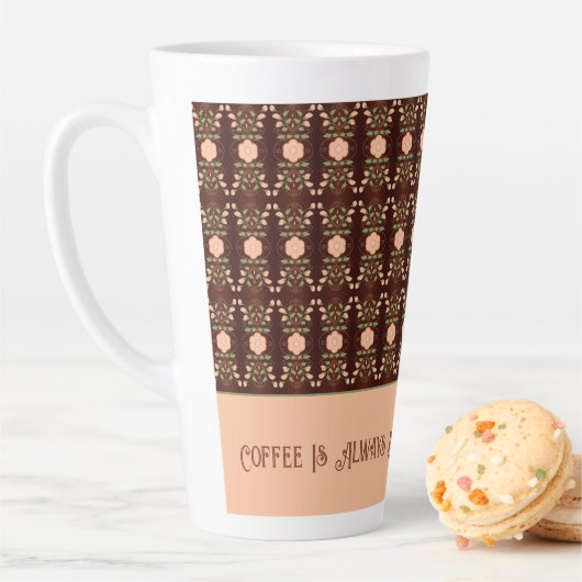 ピーチフローラアクセント カフェラテマグ (インサイチュ)