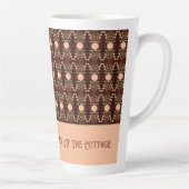 ピーチフローラアクセント カフェラテマグ (右)