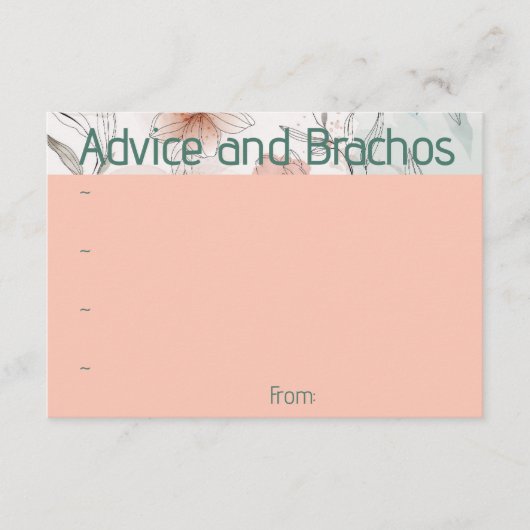 ピーチフローラアドバイスカード エンクロージャーカード (正面)