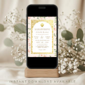 ピーチフローラアナンドカラジュパンジャビシーク結婚ズ 招待状