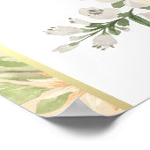 ピーチフローラアナンドKarajシーク結婚ズウェルカムサイン ポスター (角)