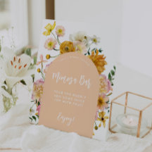 ピーチフローラアーチミモサバーサイン