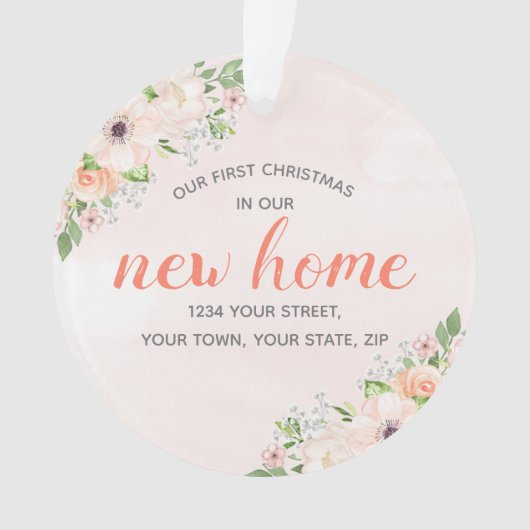 ピーチフローラウアニューホーム引っ越し祝いパーティー オーナメント (正面)