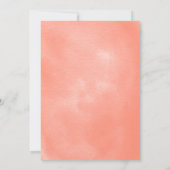 ピーチフローラガーデン |ベビーシャワー招待状 招待状 (裏面)