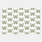 ピーチフローラグリーンドリームキャッチャー誕生日 ラッピングペーパーシート (正面3)