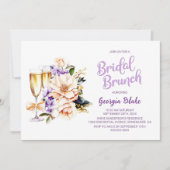 ピーチフローラシャンパンブライダルブランチ 招待状 (正面)