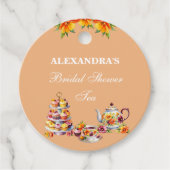 ピーチフローラティーブライダルシャワーサンキューユー フェイバータグ (正面)