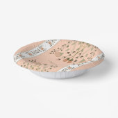 ピーチフローラデザインパターン ペーパーボウル (傾斜あり)