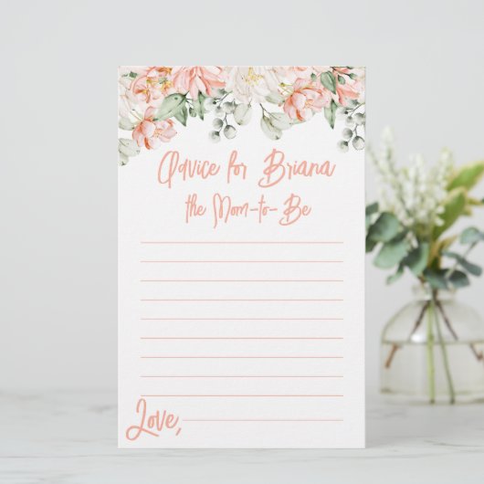 ピーチフローラニュートラルベビーシャワーアドバイス (スタンド正面)