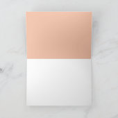 ピーチフローラハロウィーンベビーシャワーサンキューカード カード (内部)