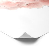 ピーチフローラパリファッションポートレート ポスター (角)