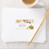 ピーチフローラパンプキン差出人住所ラベル ラベル (インサイチュ)