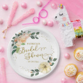 ピーチフローラパンプキン秋ブライダルシャワー ペーパープレート (パーティー)