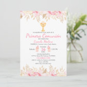 ピーチフローラファーストコミュニオンチエレガントャイス 招待状 (スタンド正面)