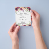 ピーチフローラブルガンディウォーターカラーオータムバジェット チラシ (手)