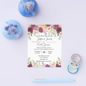 ピーチフローラブルガンディウォーターカラーオータムバジェット チラシ (シングル)