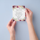 ピーチフローラブルガンディウォーターカラーオータムバジェット チラシ (手)