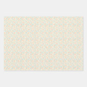 ピーチフローラプレイドラッピング紙 ラッピングペーパーシート (正面3)