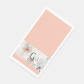 ピーチフローラペーパーナプキン (コーナー)