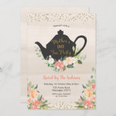 ピーチフローラマザーズデイティー招待状 招待状 (正面/裏面)