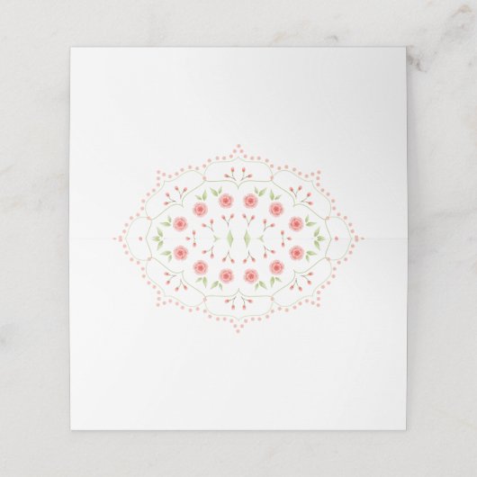 ピーチフローラマンダラ空白の座席表 プレイスカード (外部開封)