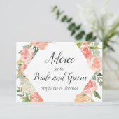 ピーチフローラメドレーアドバイスfor新婦 アドバイスカード (スタンド正面)